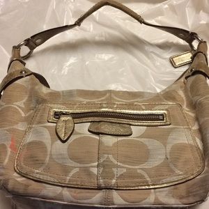 Coach 13291 Penélope signature hobo pale gold